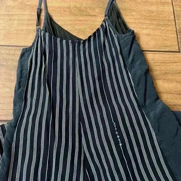 Rag & bone navy logo stripe jumpsuit size 6 - Picture 3 of 7